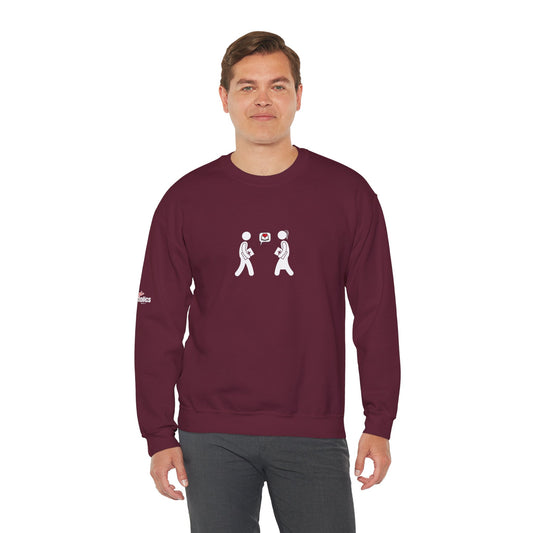 💞 Cozy Unisex Crewneck Sweatshirt– Couple Heart Edition