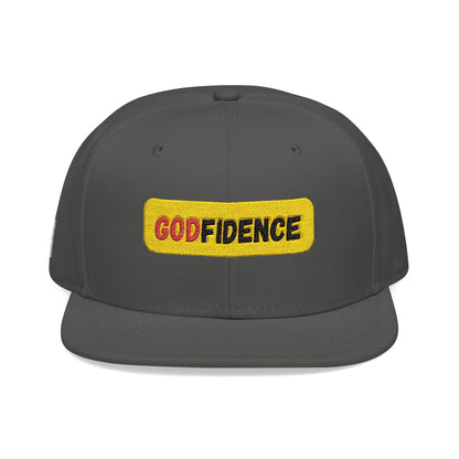 🧢 Godfidence Embroidered Snapback – Faith. Style. Confidence.