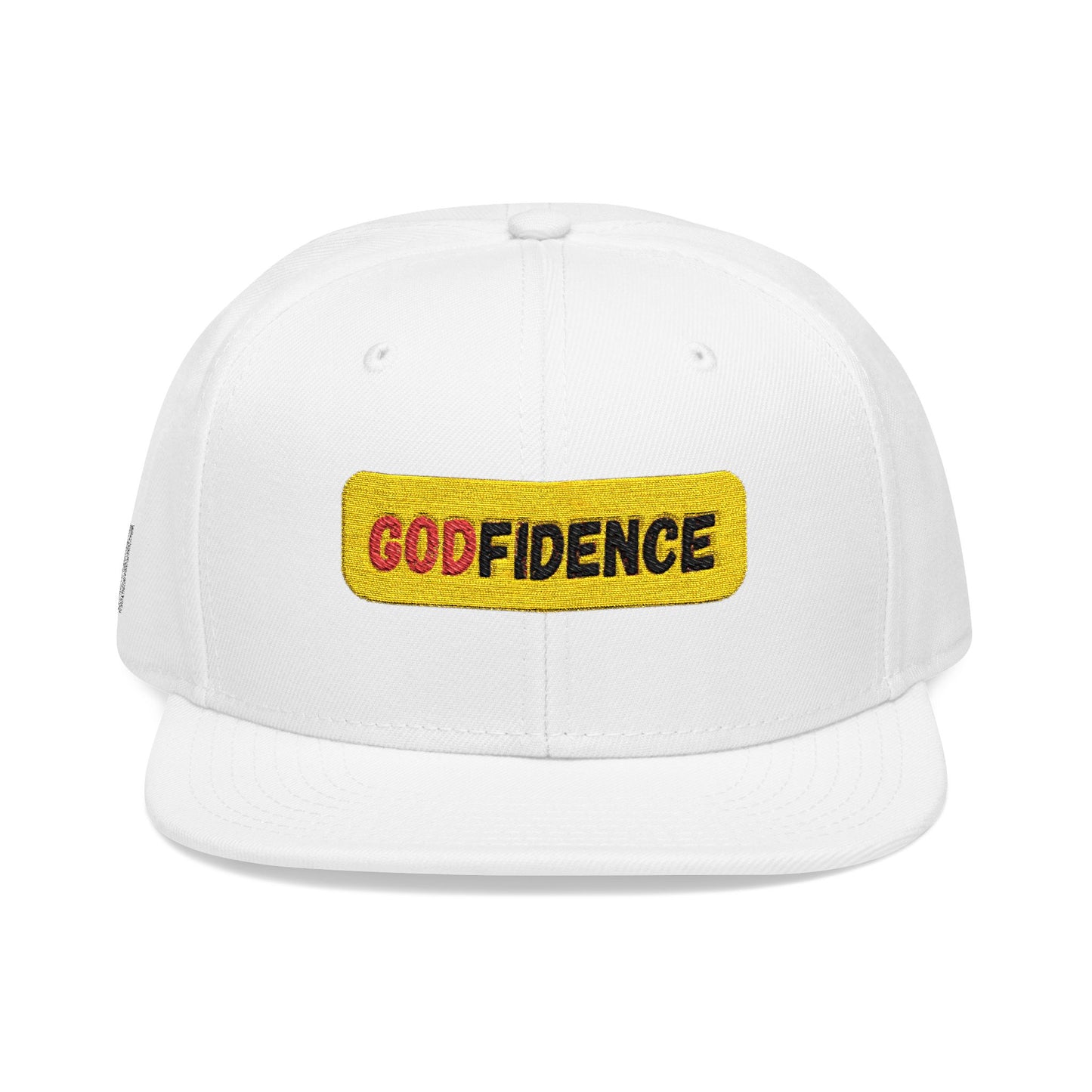 🧢 Godfidence Embroidered Snapback – Faith. Style. Confidence.