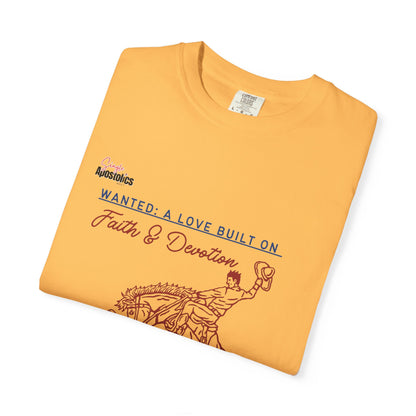 💕 Vintage-Inspired Unisex Tee – “Wanted: A Love Built on Faith & Devotion”