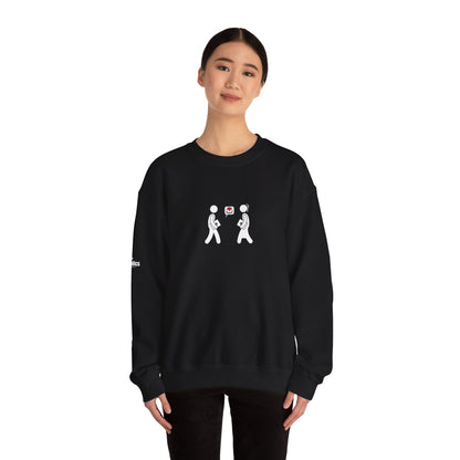 💞 Cozy Unisex Crewneck  Sweatshirt– Couple Heart Edition