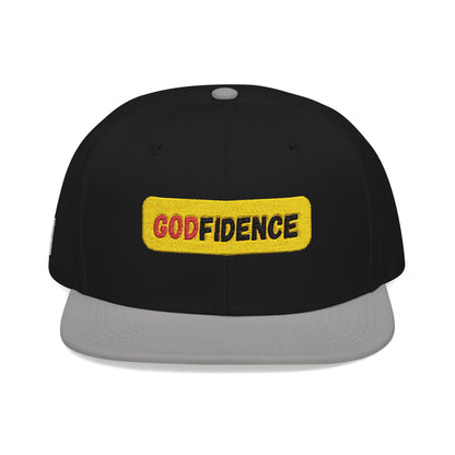 🧢 Godfidence Embroidered Snapback – Faith. Style. Confidence.