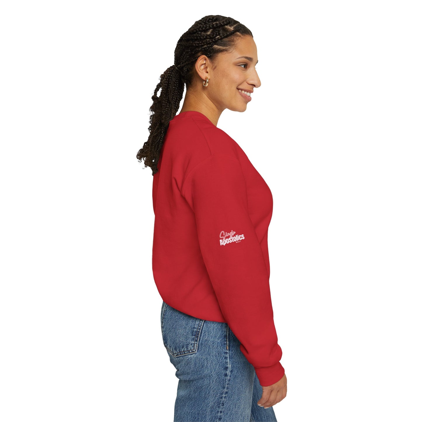 💞 Cozy Unisex Crewneck  Sweatshirt– Couple Heart Edition