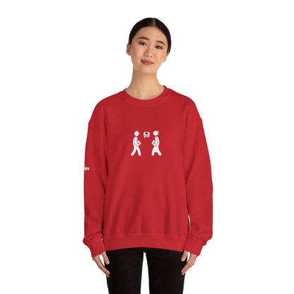 💞 Cozy Unisex Crewneck  Sweatshirt– Couple Heart Edition