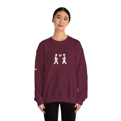 💞 Cozy Unisex Crewneck  Sweatshirt– Couple Heart Edition