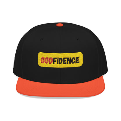 🧢 Godfidence Embroidered Snapback – Faith. Style. Confidence.