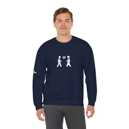 💞 Cozy Unisex Crewneck  Sweatshirt– Couple Heart Edition