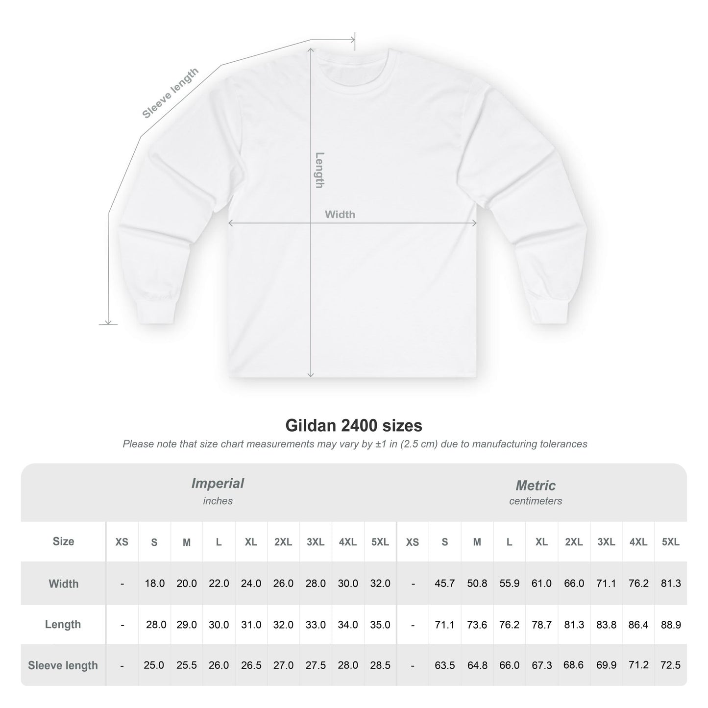 👕 Unisex Ultra Cotton Long Sleeve Tee – Classic Comfort with a Clean Look