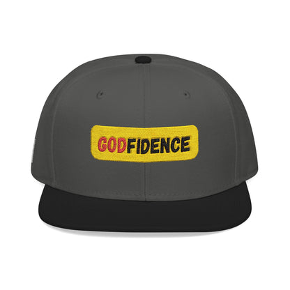 🧢 Godfidence Embroidered Snapback – Faith. Style. Confidence.