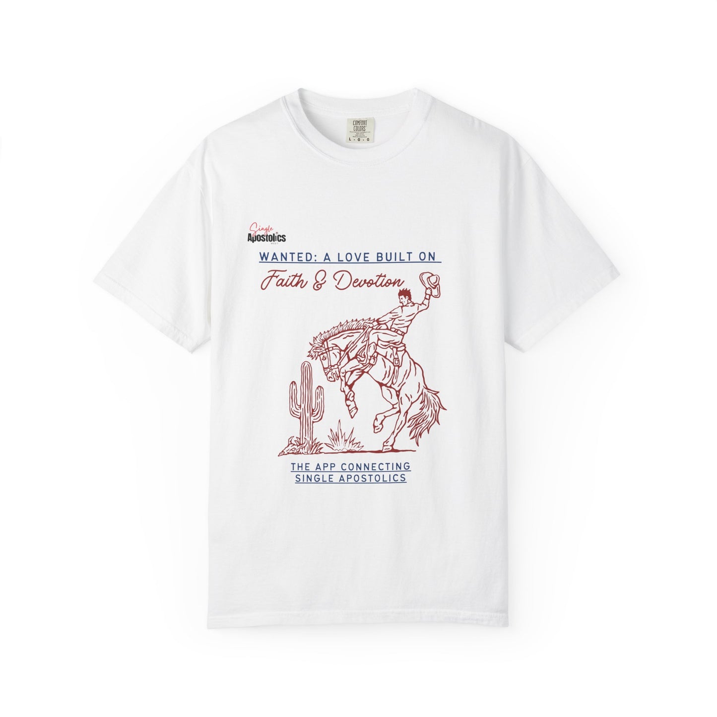 💕 Vintage-Inspired Unisex Tee – “Wanted: A Love Built on Faith & Devotion”