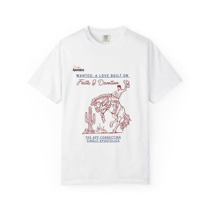 💕 Vintage-Inspired Unisex Tee – “Wanted: A Love Built on Faith & Devotion”