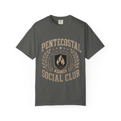 Pentecostal Social Club T-Shirt — Acts 2:38 Faith Tee