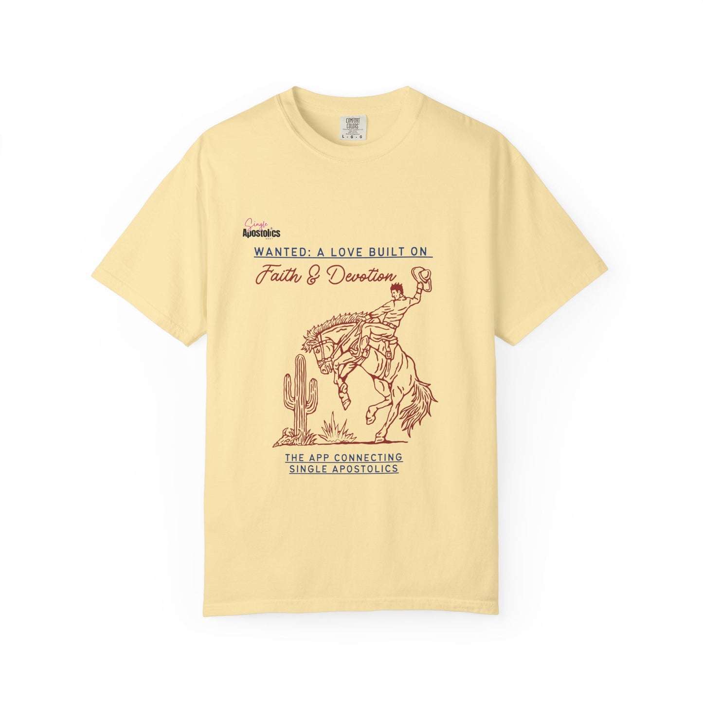 💕 Vintage-Inspired Unisex Tee – “Wanted: A Love Built on Faith & Devotion”